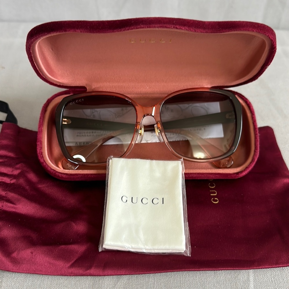 Gucci GG0371SK 003 57 Injection Ladies Sunglasses